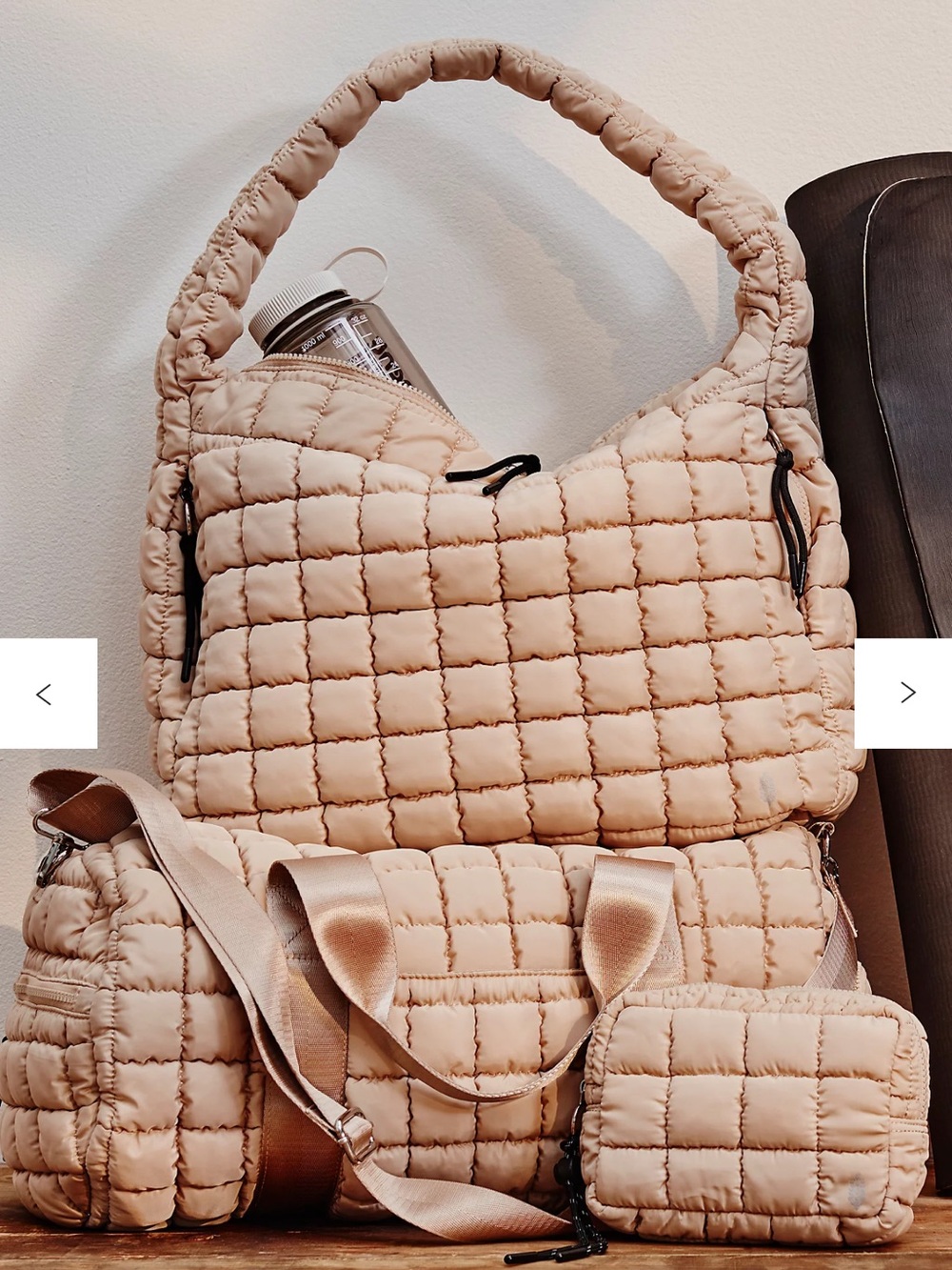 Free People Movement Quilted Carryall - off white - Picture 3 of 9